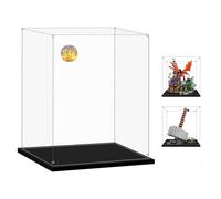 AAABOX 40x35x50cm Trasparente Teca,3mm Spessore Acrilico Vetrina per Lego Dungeons and Dragons 21348 y Martillo de Thor 76209,Grande Scatola Antipolvere per Figure