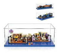 AAABOX Teca per Modellino Auto 1/8 70x34x16,Acrilico Antipolvere Vetrina Espositore per 42171 Mercedes Amg F1,The Friends Apartments 10292,Mclaren 42141,Red Bull 42206,42207 Ferrari SF24（Base Blu）