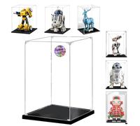AAABOX Trasparente Teca 25x25x35cm,3mm Spessore Acrilico Vetrina per Lego R2-D2 75308 75379 BD-1 75335 Bumblebee 10338,Antipolvere Scatola Espositiva per Figure Pop Mart 400%