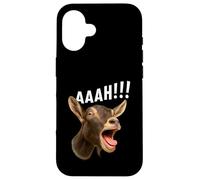 Aaah!! Funny Goat Halloween Farmer Goat Whisperer Farm Custodia per iPhone 16