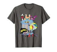 Aaahh!!! Real Monsters Group Trash Can Collage Cartoon Maglietta