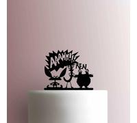 Aaahh Real Monsters - Topper per torta in acrilico, larghezza 15,2 cm, colore: Bianco