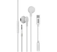 Aaamaze - Auricolari Ear Bud A Filo 3,5mm Plug + 3,5mm A Usb-bianco AAAMAZE