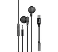 Aaamaze - Auricolari Ear Bud A Filo 3,5mm Plug + 3,5mm A Usb-nero AAAMAZE