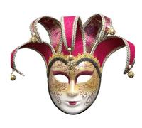 AaaozKjie Maschera in maschera per donne e uomini, maschera veneziana da giullare, maschera per tutti i viso, maschera per carnevale e feste in maschera