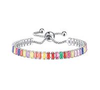 AaaozKjie Regali per donne Bracciale da donna con petali di forma geometrica con strass e zirconi per donne accessori festival, Taglia unica, Rame