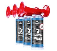 AABCOOLING 3x SEGNALE CORNO 40g - PRESSIONE ARIA FANFARA EM CALCIO STADIO...