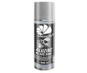 AABCOOLING Aluzinco AL 50S Argento 400ml Vernice Spray Zinco Alluminio per Ritocchi Auto, Protettivo Antiruggine Anticorrosione Carrozzeria, Fondo per Metalli, Rapida Essiccazione Sovraverniciabile K6