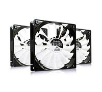 AABCOOLING Black JET Fan 12 - una Silenziosa e Molto Efficiente Ventola PC 120mm, Ventilatore Silenzioso, 12 Volt Ventole Computer, 12V, 12cm, 3 Pin Ventola PC, 170m3/h - 3 Pezzi 20,9 dB(A)