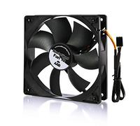 AABCOOLING Black Silent Fan 12-120 mm Ventola per alloggiamento PC silenziosa ed efficace con 4 pad anti vibrazioni, 12 V, ventilazione PC, 12 cm, ventilazione PC, ventilatore PC, 20,9 DB(A), 115,5