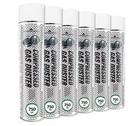 AABCOOLING Bomboletta Aria Compressa Home&Office Compressed Gas Duster 6 x 750 ml, Aria Compressa, Bombolette Spray K3, Pulizia Ufficio, Cancelleria e prodotti per ufficio