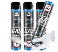 AABCOOLING Compressed Gas Duster 750 ml - Preparazione per la pulizia e la congelazione, Spray Freddo, Congelatore a tubo, Spray refrigerante, Spray Frio, Kit di congelamento, 3 pezzi