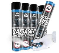 AABCOOLING Compressed Gas Duster 750ml - Spray Congelante per Elettronica, Spray Freddo, Raffreddante, Spray Ghiaccio Istantaneo, congela a -50°C - Set di 4 Pezzi