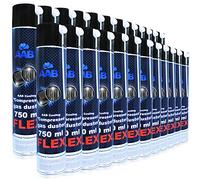 AABCOOLING Compressed Gas Duster FLEX 750ml - Set di 24 Pezzi - Aria Compressa Con un Tubo Flessibile, Accessori PC, Spray per Pulire PC, Pulizia Computer
