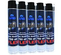 AABCOOLING Compressed Gas Duster FLEX 750ml - Set di 5 Pezzi - Aria Compressa PC Con un Tubo Flessibile, Pulitore PC, Tubo Aria Compressa, Kit Pulizia PC, Bombolette Spray