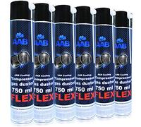 AABCOOLING Compressed Gas Duster FLEX 750ml - Set di 6 Pezzi - Bomboletta Aria Compressa Con un Tubo Flessibile, Pulisci Tastiera, Pulire Tastiera,Contatto, Spray Contatti