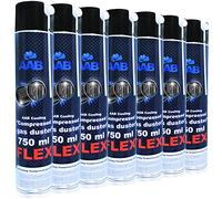 AABCOOLING Compressed Gas Duster FLEX 750ml - Set di 7 Pezzi - Aria Compressa PC Con un Tubo Flessibile, Pulitore PC, Tubo Aria Compressa, Kit Pulizia PC, Bombolette Spray