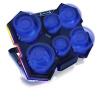 AABCOOLING HURRICANE NOTEBOOK LAPTOP COOLER 6xBlue LED VENTOLA USB RGB LED 10...