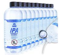 AABCOOLING IPA 1L - Set di 10 - Alcool Isopropilico Super Efficace, Isopropanolo, Facile da Usare, Alcool Pulizia, Alcool per Pulire, per l'Elettronica