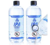 AABCOOLING IPA 1L - Set di 2 - Alcool Isopropilico Super Efficace, Facile da Usare, Alcool Disinfettante, Pulizia Computer, Per l'Elettronica