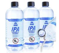 AABCOOLING IPA 1L - Set di 3 - Alcool Isopropilico Super Efficace, Isopropyl, Facile da Usare, Alcool Disinfettante, Alcohol, Pulizia Computer, Per L'elettronica