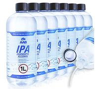 AABCOOLING IPA 1L - Set di 7 - Alcool Puro Super Efficace, Alcol 99 per Cento, Facile da Usare, Isopropyl Alcohol, Make Up Remover, Isopropilico, Per L’elettronica