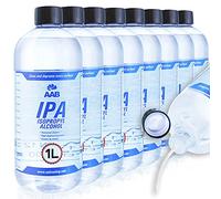 AABCOOLING IPA 1L - Set di 8 - Alcol Isopropilico Puro Super Efficace, Alcol 99 per Cento, Facile da Usare, IPA Alcool, Isopropanolo, Detergente per Elettronica