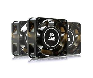 AABCOOLING Super Silent R4 - Una Silenziosa e Molto Efficiente 40mm Ventola per Case PC, Case Fan, Ventilatore, 4cm, 3 Pin Ventola Aspirazione, per Stampante 3D, 9V Adattatore - 3 Pezzi 7,9 Db (A)
