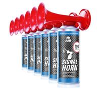 AABCOOLING Tromba ad Aria Compressa - Set di 6 Pezzi - Fino a 120 Segnali Brevi, Trombe da Stadio Molto Rumorose, Tromba Tifo Ideale per Feste, Trombetta Stadio