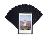 AABDTYYD Cornici Magnetiche 10 Pezzi Nero, Porta da Polaroid per Istantanee, Calamite Foto con Protezione, Porta Foto Magnetico per Frigo e Tutte le Superfici Metalliche