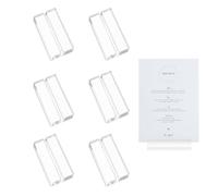 AABDTYYD Porta Menu Segnaposto Matrimonio Battesimo Compleanno 6 Pezzi 10x3x1.2cm/3.9x1.18x0.47in Perfetto Per Eventi Riunioni Feste e Ufficio Design Elegante e Funzionale