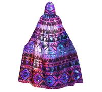 aabkjgfr Abito da strega di Halloween con stampa lucida, costume da mago vampiro per adulti, utilizzato per feste, feste in maschera, carnevale, feste in costume, giochi di ruolo