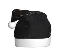 aabkjgfr Cappello da Babbo Natale per adulti, morbido e confortevole, adatto per feste di Capodanno, interni ed esterni.