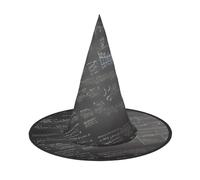 aabkjgfr Cappello guida con stampa di simboli matematici, cappello da strega di Halloween, adatto per feste, carnevale, feste in maschera, giochi di ruolo