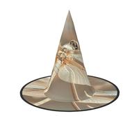 aabkjgfr Cappello guida con stampa libellula e fiore, cappello da strega di Halloween per adulti, adatto per feste, carnevale, feste in maschera, giochi di ruolo