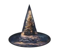 aabkjgfr Cappello guida per la stampa di albero di Natale, cappello da strega di Halloween, adatto per feste, carnevale, feste in maschera, giochi di ruolo