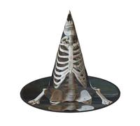 aabkjgfr Cappello guida per yoga con scheletri, cappello da strega per Halloween, adatto per feste, carnevale, feste in maschera, giochi di ruolo
