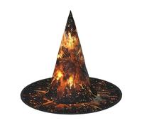 aabkjgfr Explosion Firework 3D Print Guide Hat,Adulto Halloween Witch Hat,Adatto per feste, Carnevale, Mascherata, Giochi di ruolo