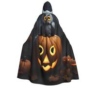 aabkjgfr Halloween gufo fantasma zucca 1 stampa Halloween strega veste, costume da strega vampiro adulto, utilizzato per feste, mascherata, carnevale, feste in costume, giochi di ruolo