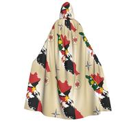 aabkjgfr Papua Nuova Guinea Flag Map02 Stampa Halloween Strega Robe,Adulto Vampiro Mago Costume,Usato per Feste,Mascherata,Carnevale,Festa in costume, Giochi di ruolo