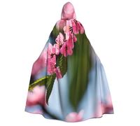 aabkjgfr Rosa Cherry Blossoms 1 stampa Halloween strega veste, costume da strega vampiro adulto, utilizzato per feste, mascherata, carnevale, feste in costume, giochi di ruolo