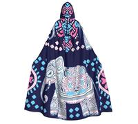 aabkjgfr Vestaglia da strega di Halloween con stampa di elefante viola, costume da mago vampiro per adulti, utilizzato per feste, feste in maschera, carnevale, feste in costume, giochi di ruolo