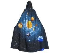 aabkjgfr Vestaglia da strega di Halloween con stampa di immagini della Via Lattea, costume da mago vampiro per adulti, utilizzato per feste, feste in maschera, carnevale, feste in costume, giochi di