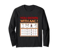 AAC Consapevolezza Comunicazione Alternativa Si Giù con AAC Maglia a Manica
