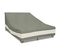 Aacabo Copertura per chaise longue e chaise longue da 203 cm, resistente, impermeabile, doppia larghezza, copertura per chaise longue