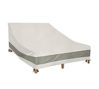 Aacabo Copertura per sedia a sdraio e chaise longue, 208,3 cm, resistente, impermeabile, doppia larghezza, copertura per chaise longue per 2 persone