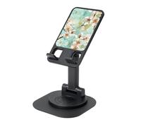AACPPB Airy Aqua Peach Blossom Supporto portatile pieghevole per telefono con foro di ricarica Rotazione a 360 Angolo regolabile Base antiscivolo