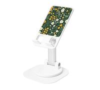 AACPPB Bold Forest Yellow Flowers Supporto portatile pieghevole per telefono con foro per caricabatterie Rotazione a 360 Angolo regolabile Base antiscivolo