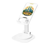 AACPPB Kuala Lumpur Cityscape Supporto per telefono pieghevole portatile con foro di ricarica Rotazione a 360 gradi Angolo regolabile Base antiscivolo