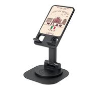 AACPPB Milano Cityscape con supporto per telefono portatile pieghevole italiano con foro di ricarica rotazione a 360 gradi angolo regolabile base antiscivolo